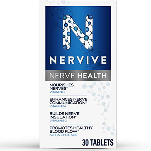 Nervive Nervive Nerve Health Support Supplement, Vitamin B Complex & Alpha Lipoic Acid, 30 Count Vitamins & Supplements White Smoke
