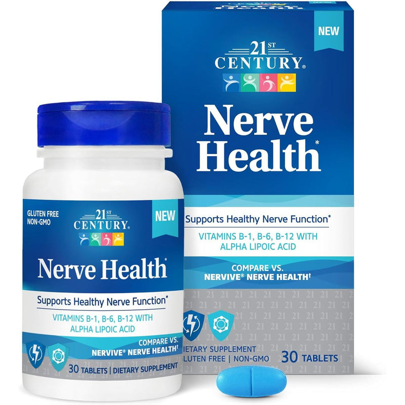 21st Century 21st Century Nerve Health - 30 Tablets Vitamins & Supplements White Smoke