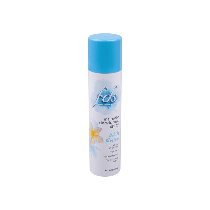 FDS FDS Intimate Deodorant, Spray, White Blossom 2 Oz Deodorant Light Gray