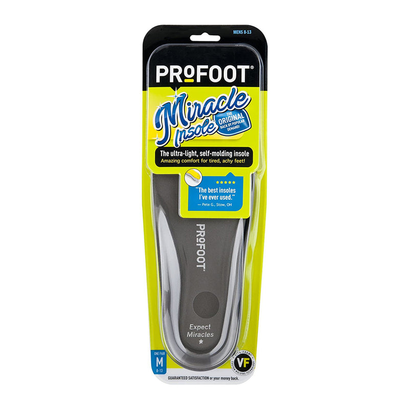 Profoot Profoot Miracle Insole, Mens 8-13, 1 Pair Insoles & Inserts Dim Gray