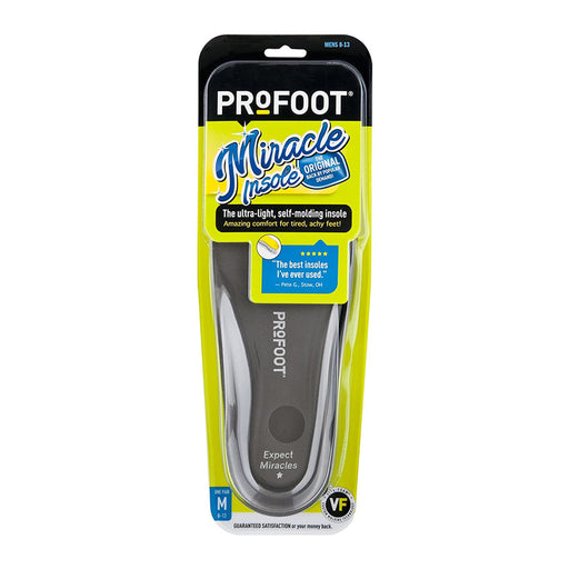 Profoot Profoot Miracle Insole, Mens 8-13, 1 Pair Insoles & Inserts Dim Gray