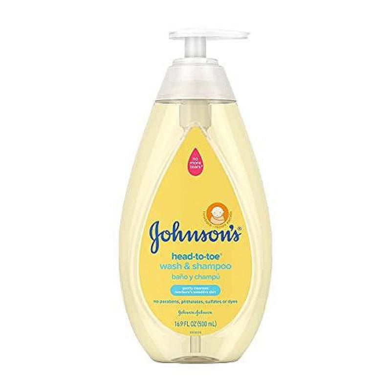 Johnson's Johnson's Head To Toe Tear Free Baby Body Wash & Shampoo, 16.9 Fl. Oz Shampoo White Smoke