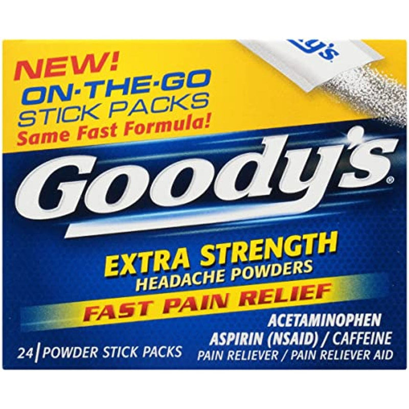 Goody's Goody's Powder Stick Packs Extra Strength Headache Powders Health & Beauty Midnight Blue