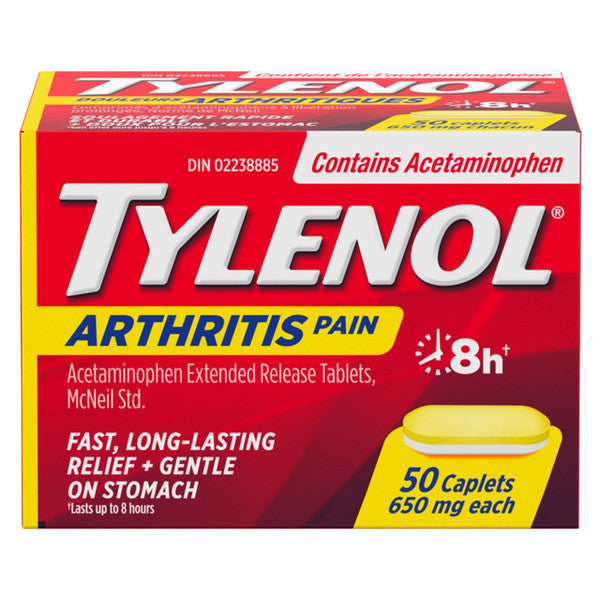 Tylenol Tylenol® Arthritis Pain – 650 mg Extended-Release Caplets Medicine & Drugs Firebrick