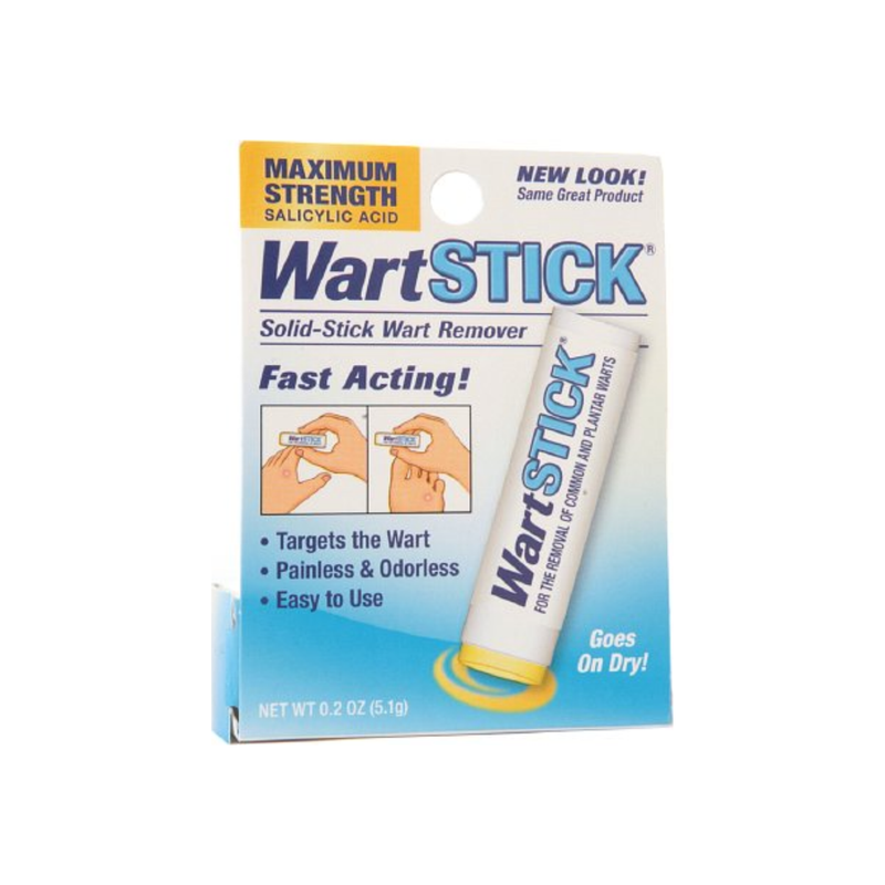 Wart Stick Wart Stick Solid-Stick Remover Maximum Strength, 0.2 Oz Wart Removers White Smoke