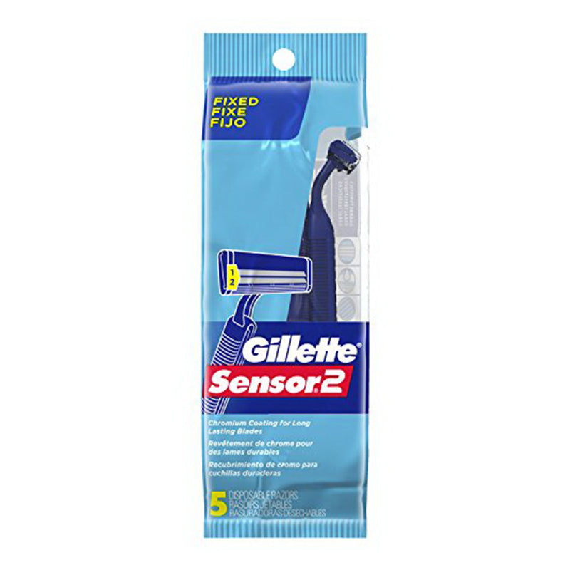 Gillette Gillette Razors, Disposable, Sensor 2, Fixed Shaving & Grooming Cornflower Blue