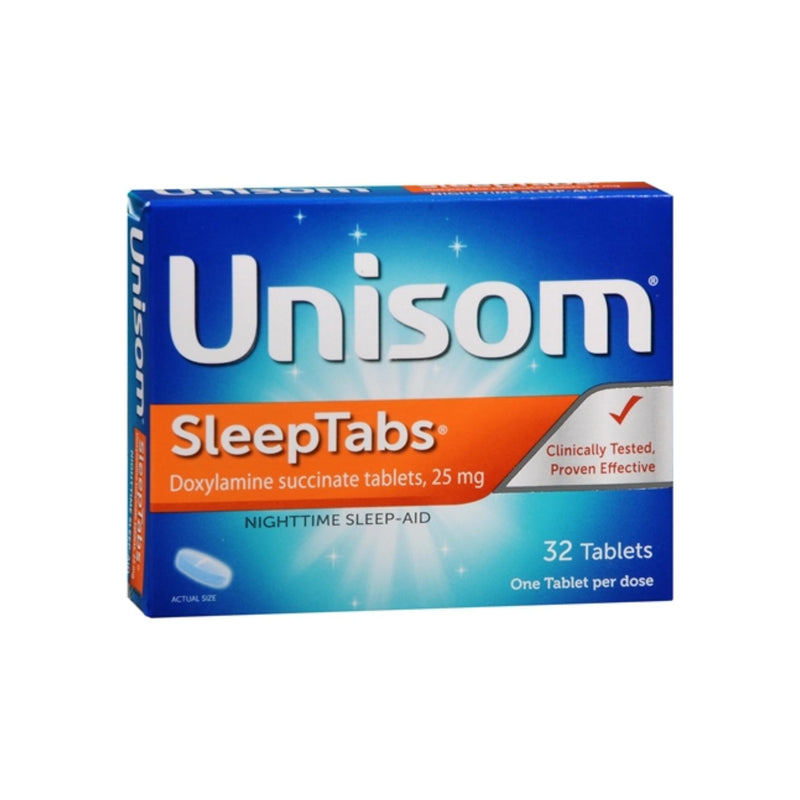 Unisom Unisom SleepTabs Nighttime Sleep Aid, 25mg Doxylamine Succinate, 16 Count Sleeping Aids Dark Blue