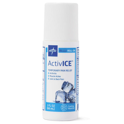 Medline Remedy Medline Remedy Activice Topical Pain Reliever – 3 fl oz Roll-On Medicine Cabinets Lavender