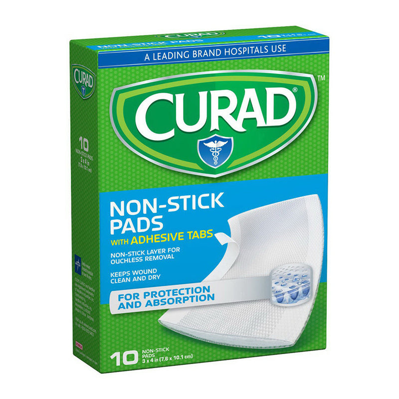 Curad Curad Telfa Non-Stick Pads, 3 Inch X 4 Inches Medical Tape & Bandages White Smoke