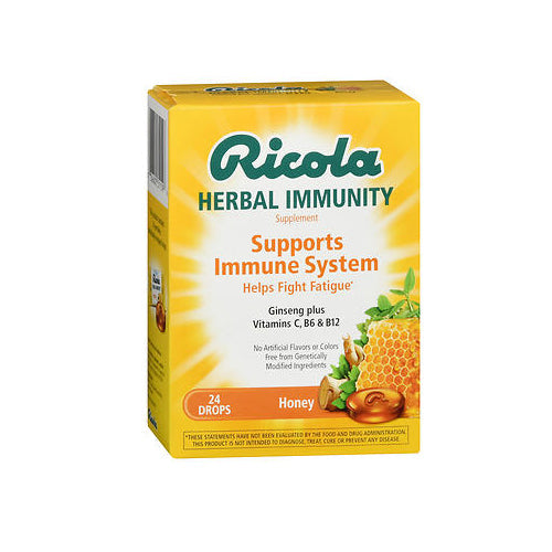 Ricola Ricola Herbal Immunity Honey Supplement Drops 24 Health & Beauty Lavender