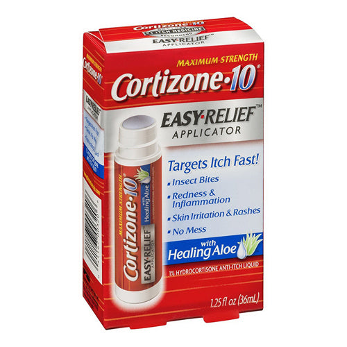 Cortizone Anti-Itch Cortizone Anti-Itch 10 Fuerza Máxima Rápido Alivio De La Picazón Fácil Aplicador - 1.25 Oz Lotion & Sunscreen Applicators White Smoke