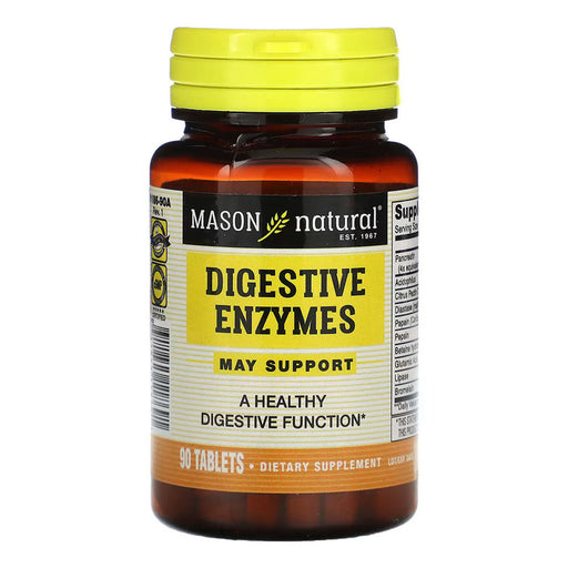 Mason Natural Mason Natural Digestive Enzymes, 90 Tablets Vitamins & Supplements White Smoke
