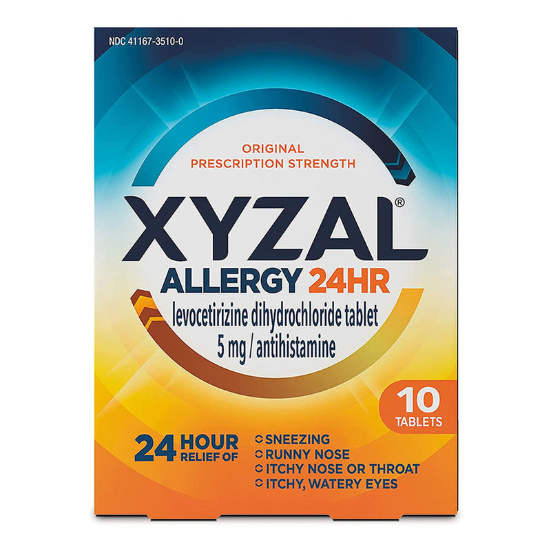 Xyzal Xyzal 24 Hour Allergy Relief 5mg – Full Prescription Strength, 10 Tablets Medicine & Drugs Lavender
