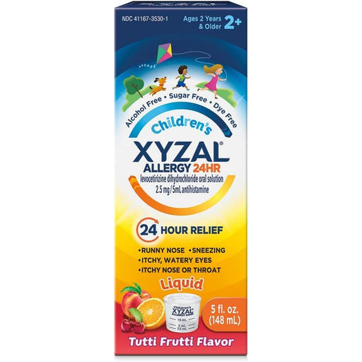 Xyzal Xyzal Allergy, Children's, 24 Hr, Bubble Gum Flavor, Liquid 5 Fl Oz Health & Beauty Midnight Blue
