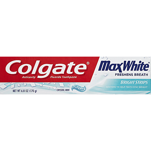 Colgate Colgate Anticavity Fluoride Toothpaste Max White Crystal Mint Toothpaste Lavender