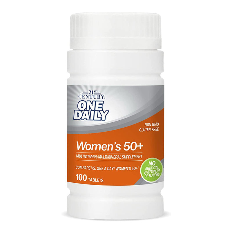 21st Century 21st Century One Daily, Women's 50+, Multivitamin Multimineral, 100 Tablets Vitamins & Supplements Lavender
