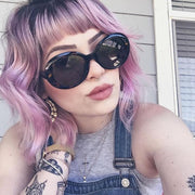 zeroUV Oversize Retro Tapered Arms Clout Goggle Oval Sunglasses 53mm C383 Sunglasses Gray Red Smoke,White Smoke,Black Smoke,Tortoise Brown