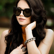 zeroUV Oversize Round Circle Pointed Cat Eye Sunglasses 9180 Sunglasses Black Matte Black,Shiny Black Smoke,Tortoise Amber,Tortoise Smoke,Shiny Black Lavender,White Smoke,Red Smoke,White / Green Gradient