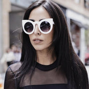 zeroUV Oversize Round Circle Pointed Cat Eye Sunglasses 9180 Sunglasses Black Matte Black,Shiny Black Smoke,Tortoise Amber,Tortoise Smoke,Shiny Black Lavender,White Smoke,Red Smoke,White / Green Gradient