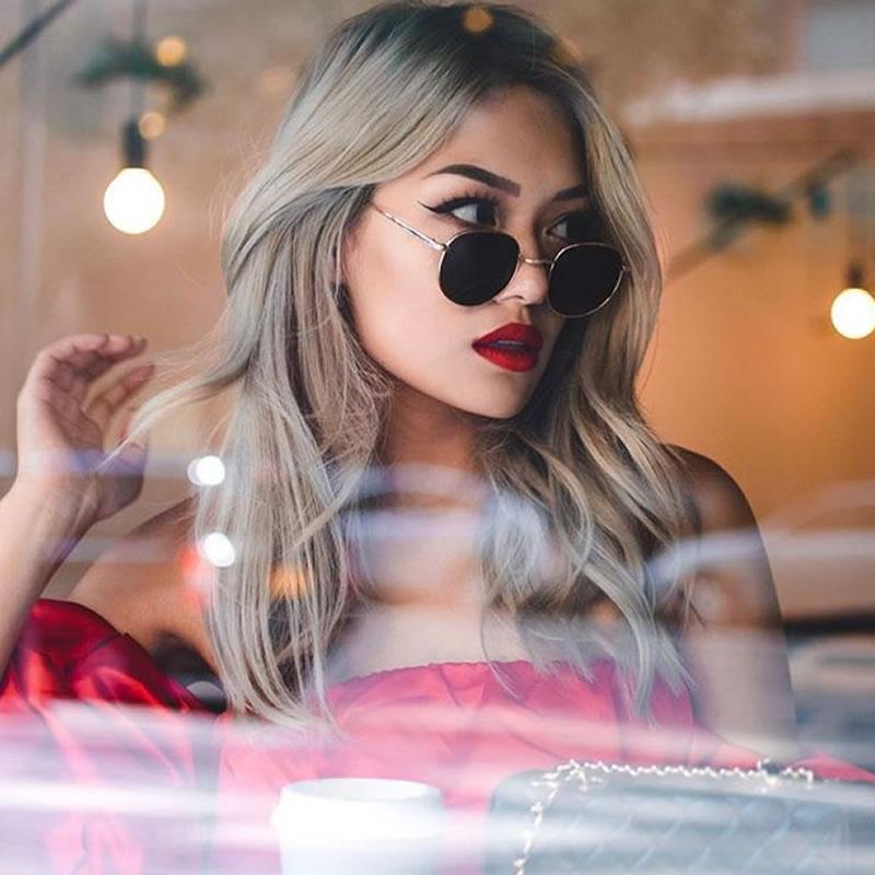 zeroUV Retro Modern Geometric Hexagon Frame Dapper Sunglasses C455 Sunglasses Rosy Brown Gold Green,Gold Brown,Silver Smoke,Black Green,Gold Smoke,Gold Smoke (2-pack)