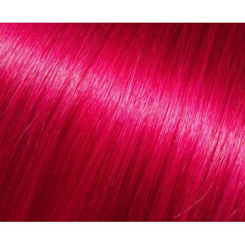 VIP Extensions Babe I-Tip 18" Straight 100% Human Hair (10 pc) Hair Extension Dark Red Pamela Dark Fuchsia,Pink (Mary Catherine)