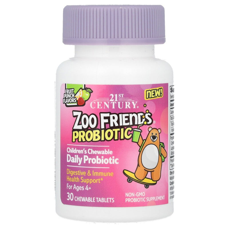 21st Century 21st Century Zoo Friends Probiotic Chewable Vitamins & Supplements White Smoke
