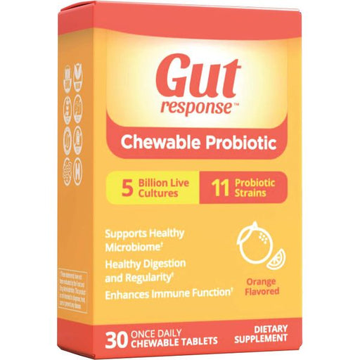 Gut Response Gut Response Chewable Probiotic, 30 Capsule Vitamins & Supplements Light Goldenrod