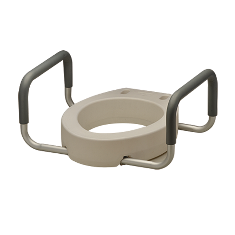 Nova Nova Toilet Seat Riser With Arms Toilet & Bidet Seats White Smoke