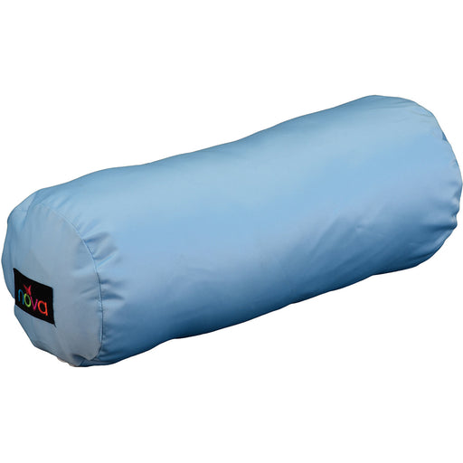 0 NOVA Roll Pillow Sky Blue Satin 2696S-R Pillows White Smoke
