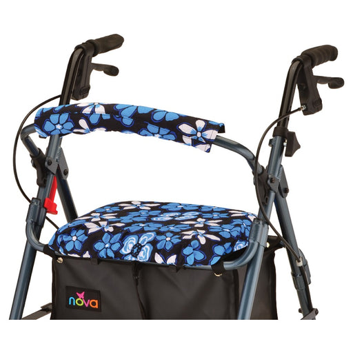 Nova Nova Seat & Back Walker Cover Aloha Blue Walkers White Smoke