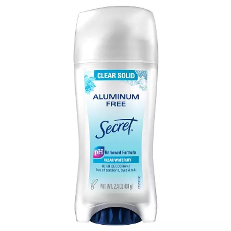 Secret Secret Women's Aluminum-Free Clear Solid Deodorant ,2.4 Oz Deodorant White Smoke