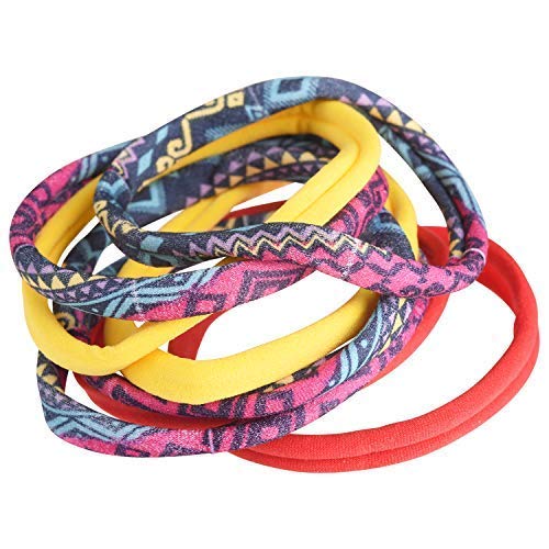 Goody Goody Athletique 3 Piece Hair Elastic Ponytailers, Tribal Hair Care White Smoke
