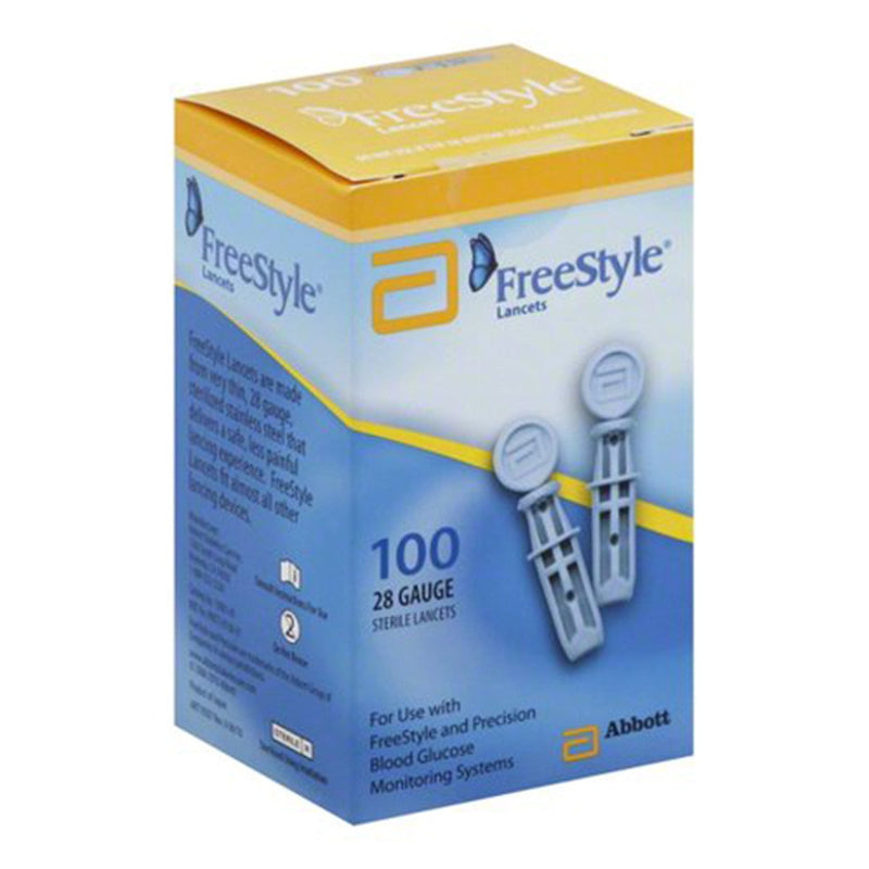 FreeStyle FreeStyle Lancets, Sterile, 28 Gauge Health Care White Smoke