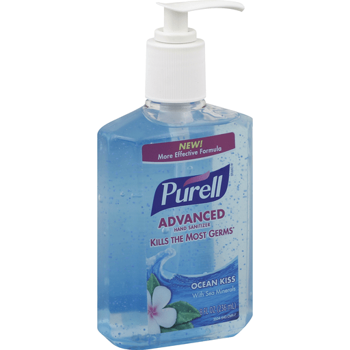 Purell Purell Advanced Hand Sanitizer, Ocean Kiss, With Sea Minerals Skin Care White Smoke
