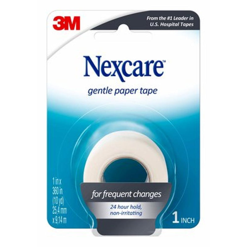 3M Nexcare Gentle Paper First Aid Tape Boxed 1 In X 10 Yd Medical Tape & Bandages White Smoke
