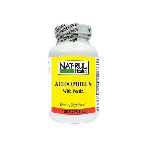 Nat-Rul Nat-Rul Natural Acidophilus Con Pectina Cápsulas De Medicine Cabinets White Smoke