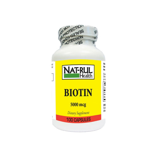 Natrul Health Natrul Health Biotin 5000 Mcg Capsules Vitamins & Supplements White Smoke
