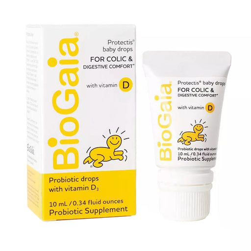 BioGaia BioGaia Protectis Probiotic Baby Drops With Vitamin D3 - 0.34 Fl Oz Vitamins & Supplements White Smoke