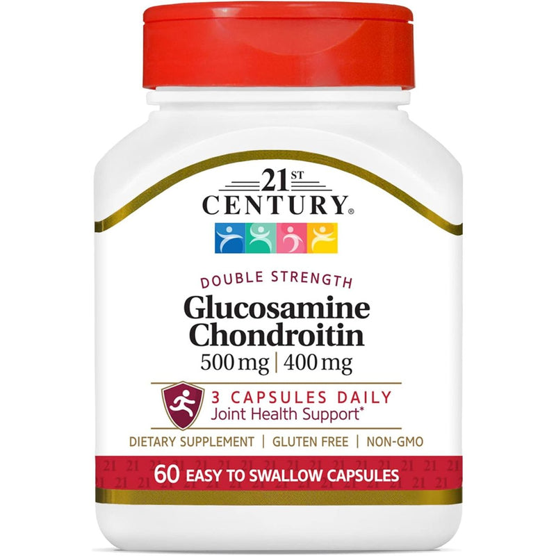 21st Century 21st Century Glucosamine Chondroitin – Double Strength (500 mg / 400 mg, 60 Capsules) Vitamins & Supplements White Smoke