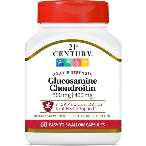 21st Century 21st Century Glucosamine Chondroitin – Double Strength (500 mg / 400 mg, 60 Capsules) Vitamins & Supplements White Smoke