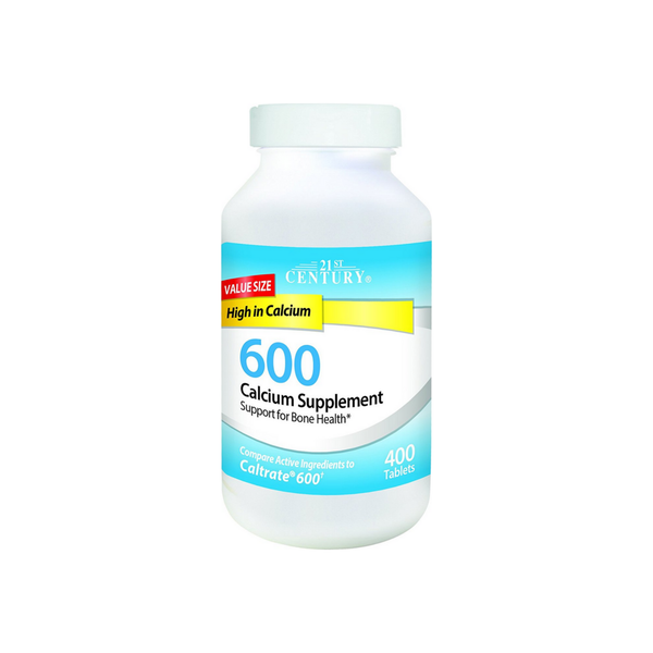 21st Century 21st Century Calcium Supplement , 600 Mg, 400 Tablets Vitamins & Supplements White Smoke