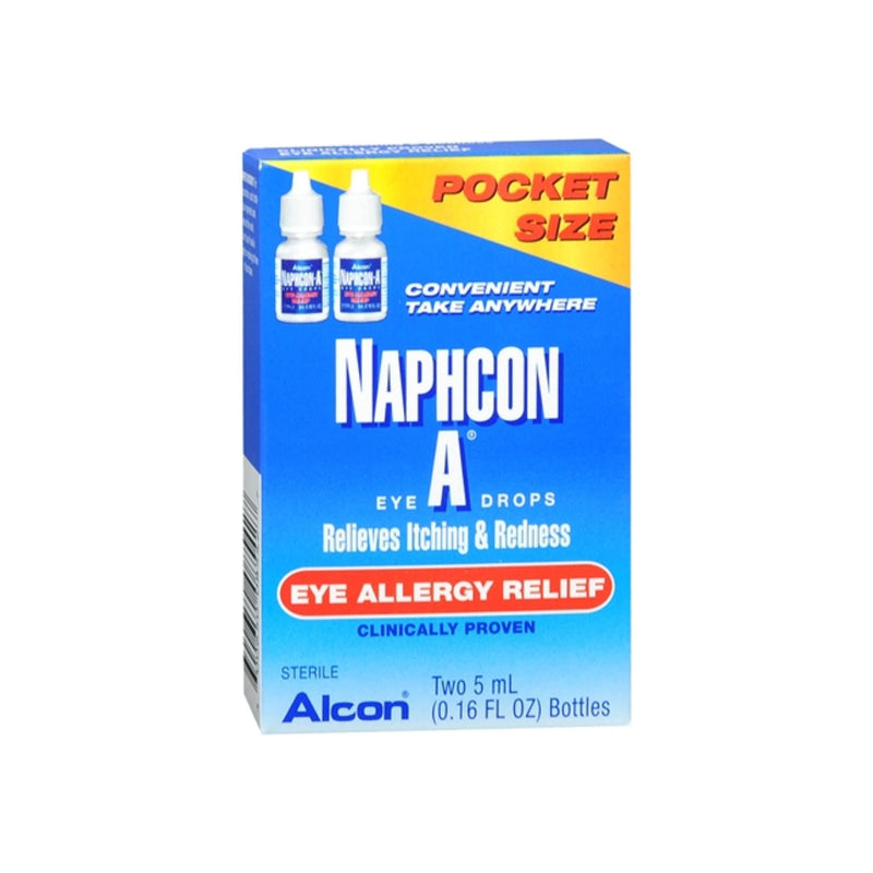 Alcon Alcon Naphcon A Eye Drops Relieves Allergy Relief Pocket Size 2/5ml Eye Drops & Lubricants Dodger Blue