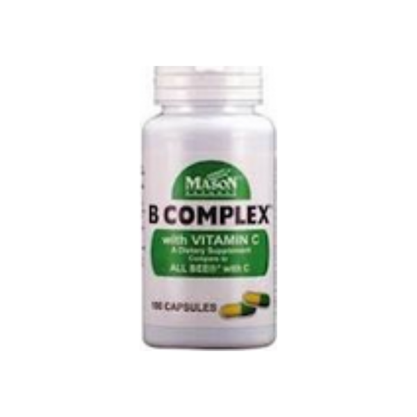 Mason Natural Mason Natural B Complex With Vitamin C Capsules Vitamins & Supplements Lavender