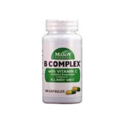Mason Natural Mason Natural B Complex With Vitamin C Capsules Vitamins & Supplements Lavender