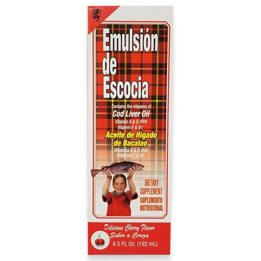 Menper Menper Emulsion De Escocia Cherry Flavor Cod Liver Oil 6.50 Oz Vitamins & Supplements Misty Rose