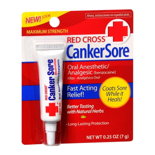 Red Cross Red Cross Maximun Strength Canker Sore  0.25 Oz Personal Care Firebrick