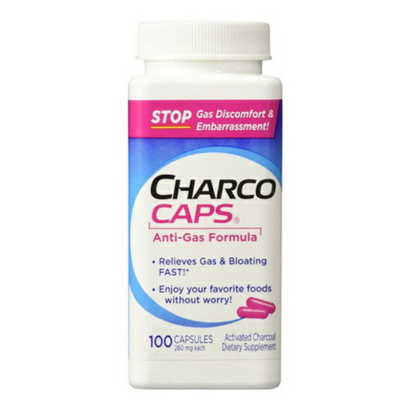 Charcocaps Charcocaps Anti-Gas Formula Capsules 100 Ea Health & Beauty White Smoke