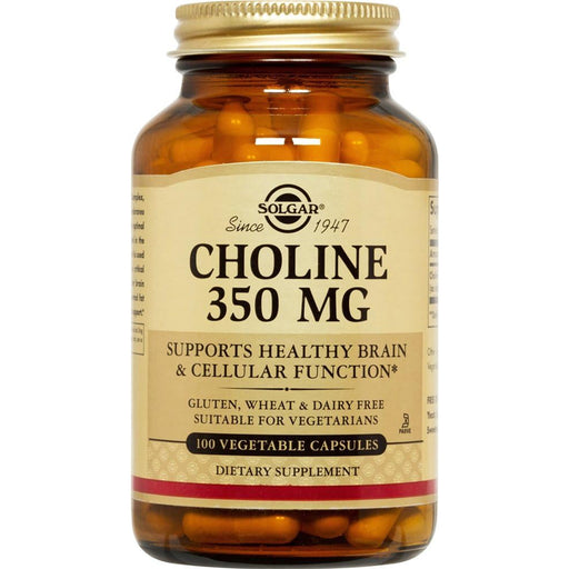 Solgar Solgar Choline 350 Mg, 100 Vegetable Capsules Vitamins & Supplements White Smoke