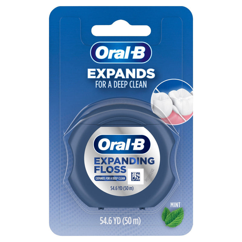 Oral-B Oral-B Expandable Dental Floss, Expands For A Deep Clean Mint Dental Floss Dark Cyan