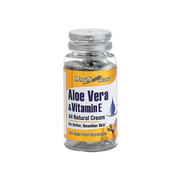 Mason Natural Mason Natural Aloe Vera & Vitamin E – 60 Snip-Off Capsules Vitamins & Supplements White Smoke